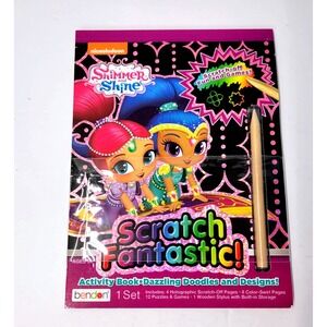 Shimmer And Shine Scratch Fantastic Activity Book Nickelodeon Ages‎ 3+ Bendon